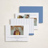 "Grad Duo" - Graduation Announcements in Sky by Ana Sharpe - Back of Card Options