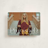 "Ph.inisheD." - Graduation Announcements in Cloud by Heather Schertzer - Front