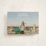 "Handwritten Stack" - Graduation Announcements in Snow by Stephanie Heinrich Godbout - Front