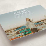 "Handwritten Stack" - Graduation Announcements in Snow by Stephanie Heinrich Godbout - Detail