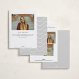 "Elegance" - Graduation Announcements in Cloud by Nicole Walsh - Back of Card Options