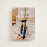 "Modern Serif" - Graduation Announcements in Snow by Ellen Schlegelmilch - Front