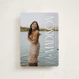 "Pillar" - Graduation Announcements in Snow by Owl and Toad - Front