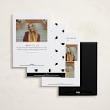 "Classy Stack" - Graduation Announcements in Limestone by Erica Krystek - Back of Card Options