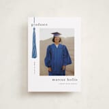 "Tassled" - Graduation Announcements in Cobalt by Ashlee Townsend - Front