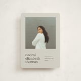 "Minimal Modern" - Graduation Announcements in Sand by JoAnn Jinks - Front