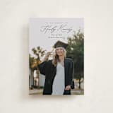 "Timeless Classic" - Graduation Announcements in Noir by Brandy Folse - Front