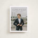 "Class" - Graduation Announcements in Charcoal by Nicole Walsh - Front
