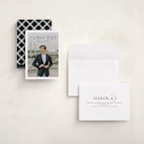 "Class" - Graduation Announcements in Charcoal by Nicole Walsh - Assembled