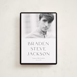 "Classy Graduate" - Graduation Announcements in Salt by Stephanie Hawkes - Front