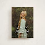 "Chic Name" - Graduation Announcements in Cloud by Carolyn MacLaren - Front