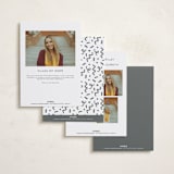 "Chic Name" - Graduation Announcements in Cloud by Carolyn MacLaren - Back of Card Options