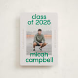 "School Color Duo" - Graduation Announcements in Grass by Jackie Crawford - Front