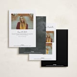 "Marker" - Graduation Announcements in Onyx by Stacey Day - Back of Card Options
