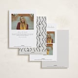 "swirl" - Graduation Announcements in Ash by Kelly Watkins - Back of Card Options