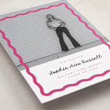 "wavy border" - Graduation Announcements in Bubblegum by Emily Sabol Goss - Detail