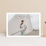 "Class" - Graduation Announcements in Charcoal by Nicole Walsh - Front