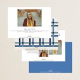 "Wide Frame" - Graduation Announcements in Ocean by Kelly Watkins - Back of Card Options