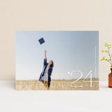 "Corner Year" - Graduation Announcements in Snow by Jackie Crawford - Front
