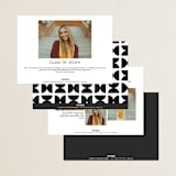 "Corner Year" - Graduation Announcements in Snow by Jackie Crawford - Back of Card Options
