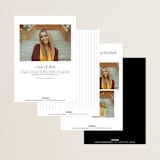 "Divided" - Graduation Announcements in Snow by Meggy Masters - Back of Card Options
