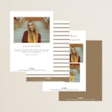 "Compass" - Graduation Announcements in Sparrow by Alexandra Cohn - Back of Card Options
