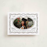"Ivy Grad" - Graduation Announcements in Linen by Paper Sun Studio - Front