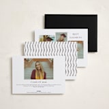 "Ivy Grad" - Graduation Announcements in Linen by Paper Sun Studio - Back of Card Options