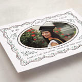 "Ivy Grad" - Graduation Announcements in Linen by Paper Sun Studio - Detail