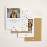 "Graduate Script" - Graduation Announcements in Snow by Sarah Curry - Back of Card Options