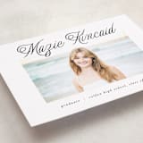 "Minimal Flourish" - Graduation Announcements in Noir by AK Graphics - Detail