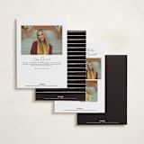 "Simple Timeline" - Graduation Announcements in Classic Black by Ashley DeMeyere - Back of Card Options