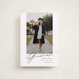 "Minimal Script" - Graduation Announcements in Obsidian by Kamala Nahas - Front