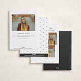 "pastiche" - Graduation Announcements in Raven by Olivia Raufman - Back of Card Options