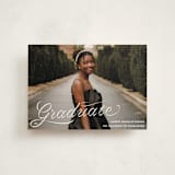 "Ribbons and Cords" - Graduation Announcements in Ink by Megan Davis - Front