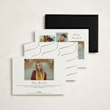 "Ribbons and Cords" - Graduation Announcements in Ink by Megan Davis - Back of Card Options