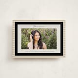 "Modern striped frame" - Graduation Announcements in Noir by Jackie Crawford - Front