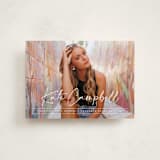 "Signature Grad" - Graduation Announcements in Linen by Erica Krystek - Front