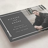 "Tassel Framed" - Graduation Announcements in Charcoal by AK Graphics - Detail