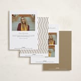 "Tassel Scallop" - Graduation Announcements in Snow by Susan Zinader - Back of Card Options