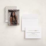 "Tassel Scallop" - Graduation Announcements in Snow by Susan Zinader - Assembled