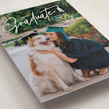 "Tassled T" - Graduation Announcements in Snow by Lauren Chism - Detail