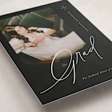 "Theatric" - Graduation Announcements in Midnight by Christie Garcia - Detail