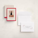 "Decorative Frame" - Graduation Announcements in Crimson by Baumbirdy - Assembled