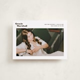 "Vinyl" - Graduation Announcements in Espresso by Megan Davis - Front