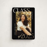 "Scholarly Surround" - Graduation Announcements in Licorice by Jessica Williams - Front