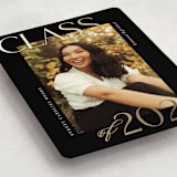 "Scholarly Surround" - Graduation Announcements in Licorice by Jessica Williams - Detail