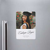 "Most Classic" - Graduation Announcements in Newspaper by Lea Delaveris - Magnet Front