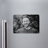 "Understated" - Graduation Announcements in Salt by Ekko Studio - Magnet Front