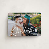 "Tassled T" - Graduation Announcements in Snow by Lauren Chism - Front